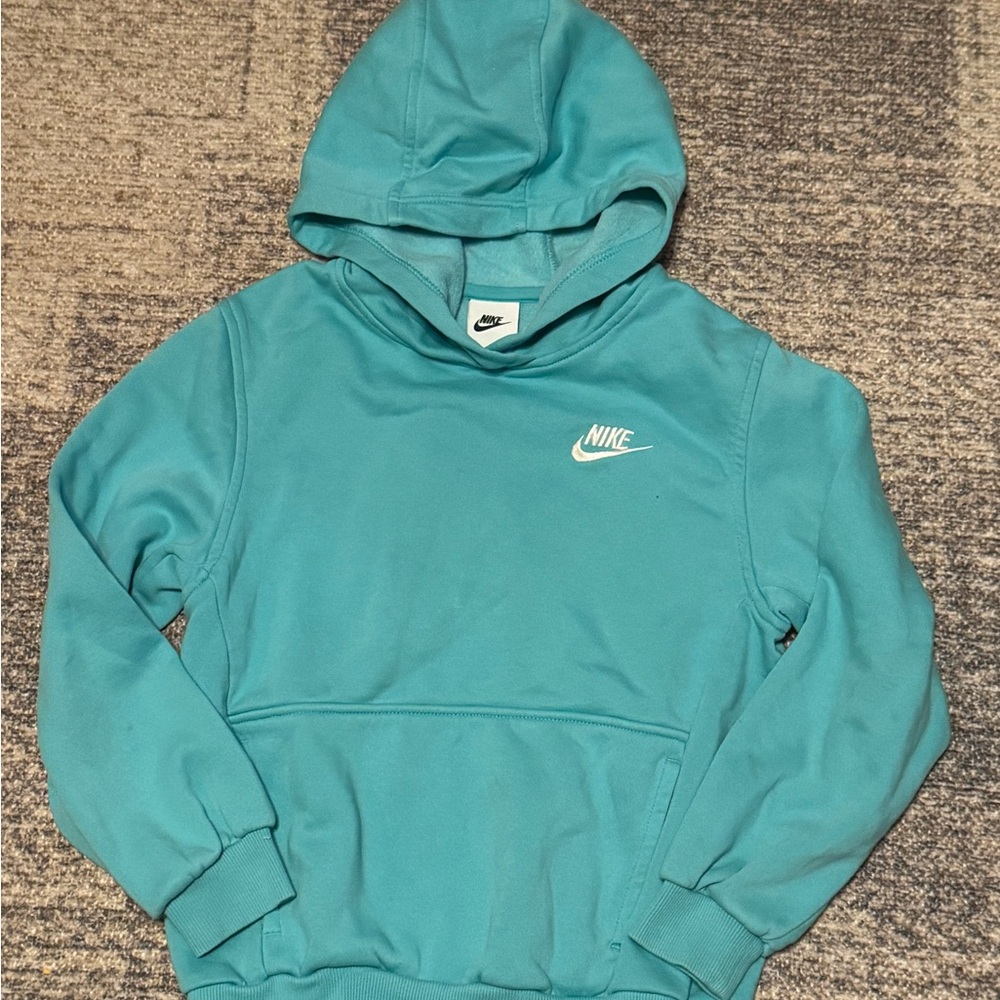 Nike Aqua Blue Sweatshirt GIRLS MEDIUM